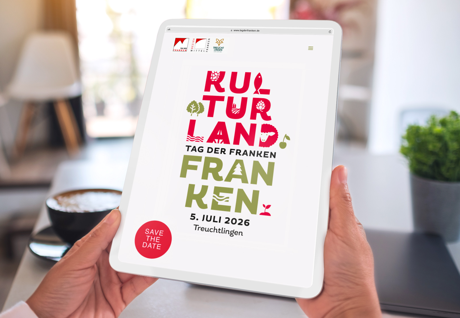 KeyVisual für den Tag der Franken 2026 © Fischundblume