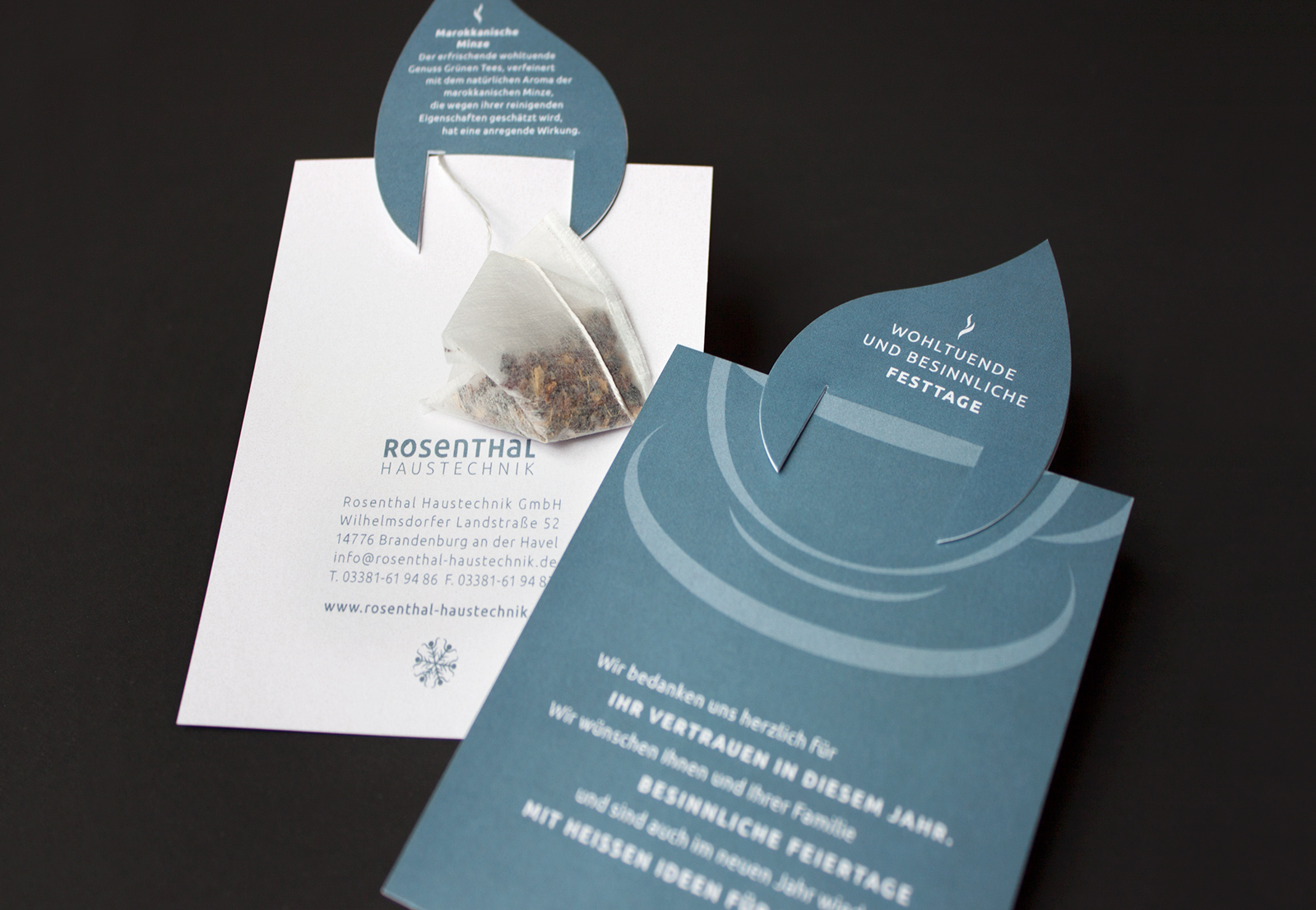 Rosenthal Weihnachtskarte Tee